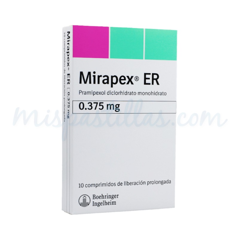Iluminar restante Implacable Mirapex er 0.375 mg x 10 tab. BOEHRINGER - Mispastillas.com