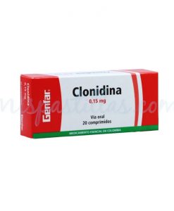2254-Clonidina-015-mg-x-20-tab-GENFAR-mispastillas-tienda-pastillas-medellin-colombia